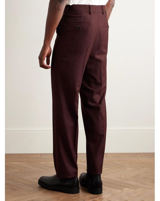 Gabriela Hearst Purple Harold Slim-Fit Straight-Leg Wool And Cashmere-Blend Twill Suit Trousers for men