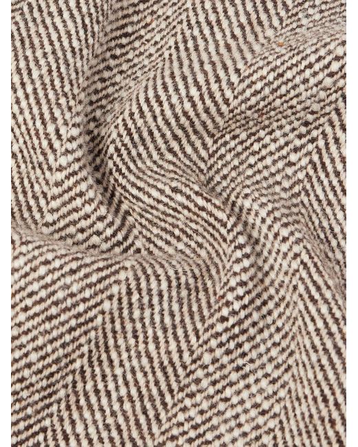 De Petrillo Gray Herringbone Wool-blend Jacket for men