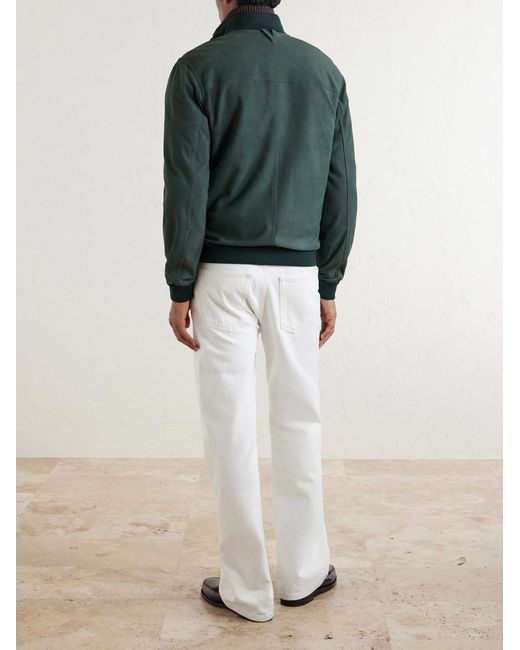 Valstar Green Ino Suede Jacket for men