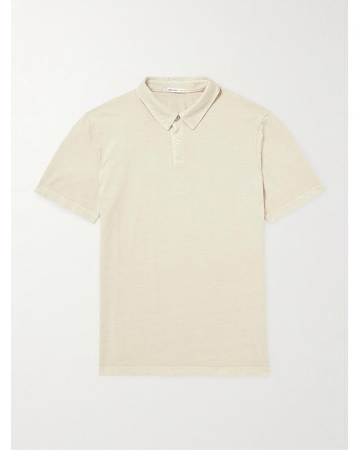 James Perse Natural Cotton-jersey Polo Shirt for men