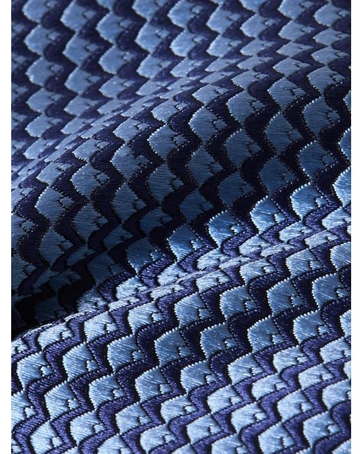 Charvet Krawatte aus Seiden-Jacquard in Blue für Herren
