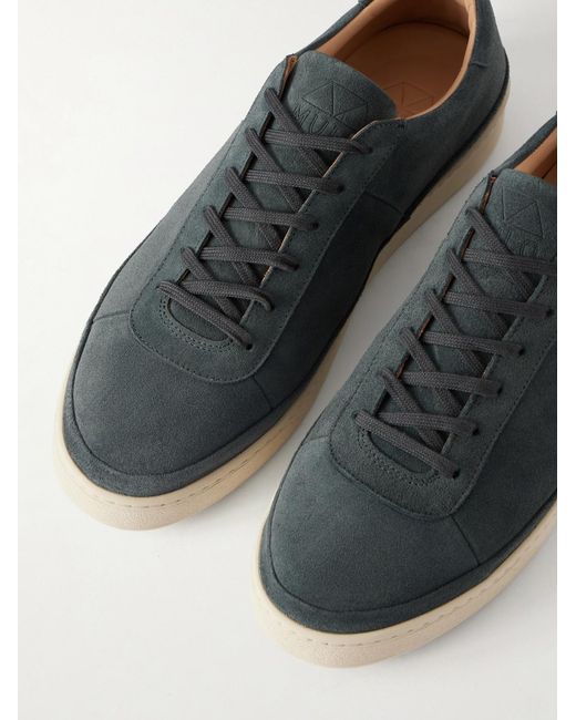 Mulo Blue Suede Sneakers for men