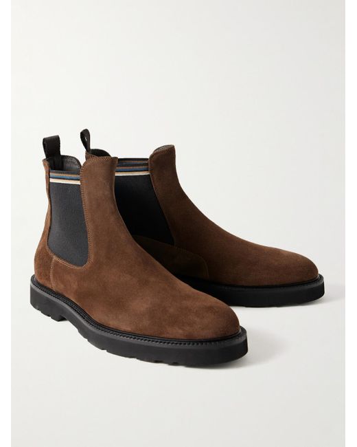 paul smith brown suede boots