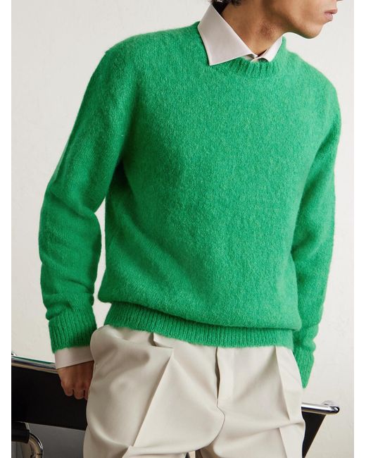 Tom Ford Green Alpaca-Blend Sweater for men
