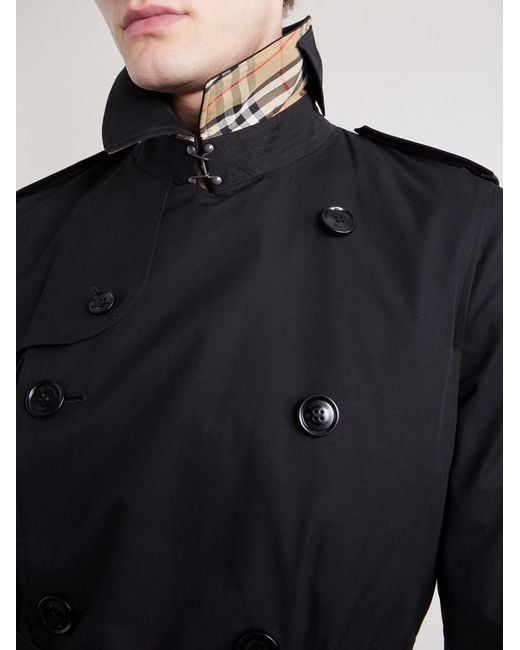Burberry Blue Kensington Cotton-gabardine Trench Coat for men