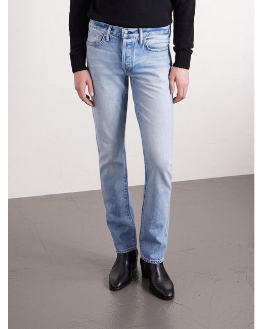 Tom Ford Blue Slim-fit Selvedge Jeans for men