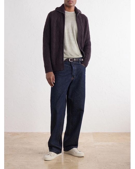 Eleventy Natural Linen T-Shirt for men