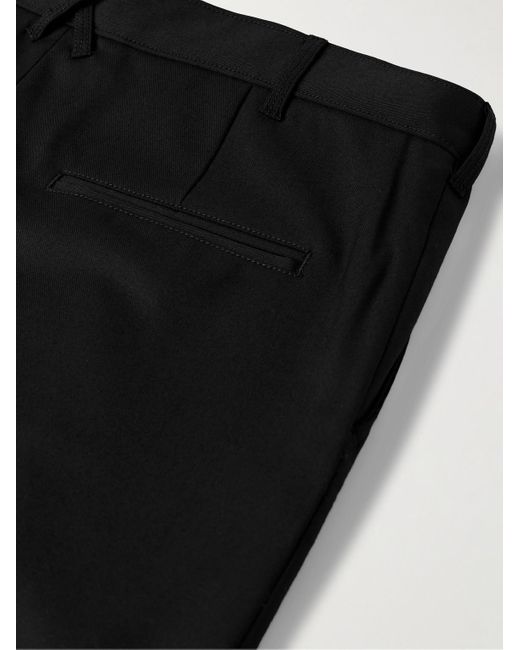 Alex Mill Black Slim-fit Pleated Wool-blend Gabardine Suit Trousers for men