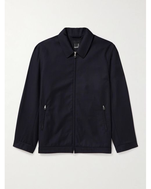 Dunhill Blue Wool-twill Blouson Jacket for men