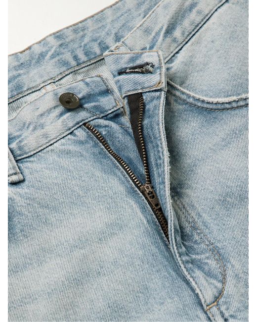 Rag & Bone Fit 4 gerade geschnittene Jeans mit Fransen in Blue für Herren