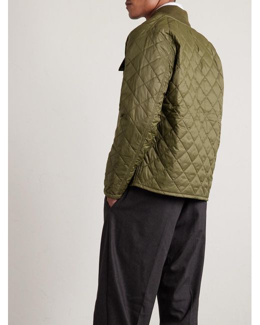 RRL Green Edmund Reversible Quilted Shell Jacket for men