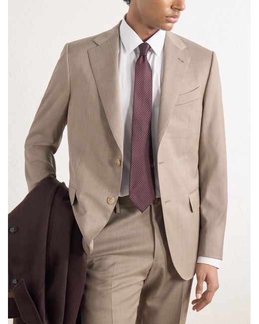 Zegna Purple 8 Cm Silk-Jacquard Tie for men