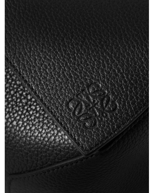Loewe Black Puzzle Edge Small Full-Grain Leather Belt Bag for men