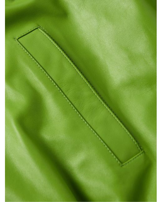 Marni Oversized-Bomberjacke aus Leder in Green für Herren