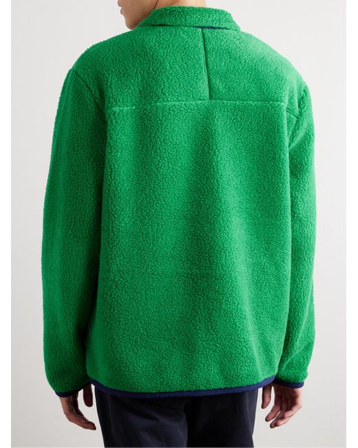 Polo Ralph Lauren Green Shell-trimmed Fleece Jacket for men