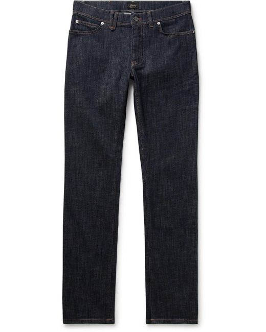 Brioni Blue Meribel Slim-fit Jeans for men