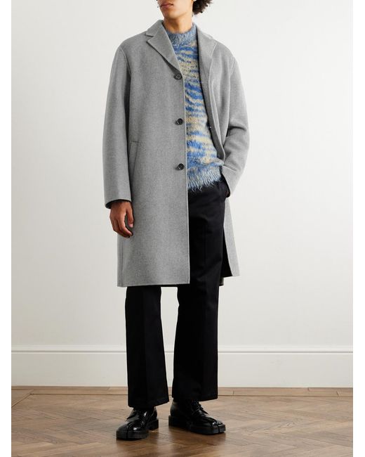 Acne Gray Dalio Wool-Flannel Coat for men