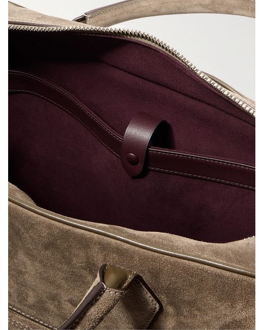 Metier Brown Closer All Day Suede Briefcase for men