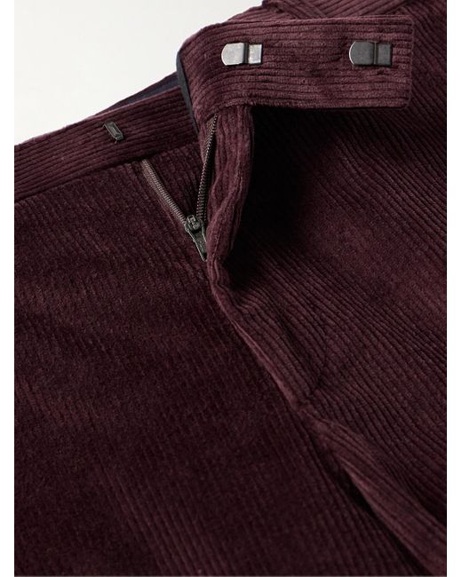 Paul Smith Purple Slim-fit Cotton-blend Corduroy Suit Trousers for men