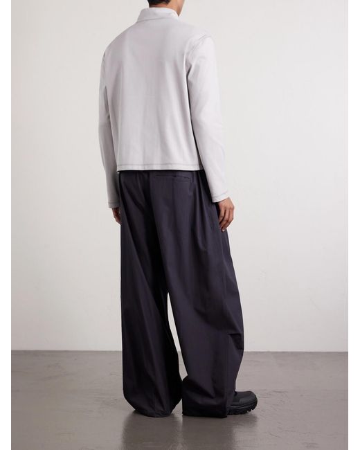 Amomento Pink Cotton Zip-Up Sweater for men