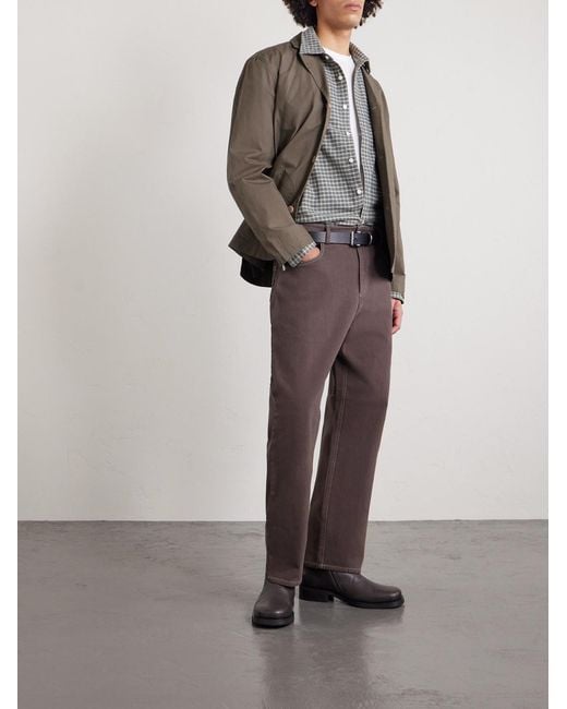 Folk Purple Barrel-leg Jeans for men