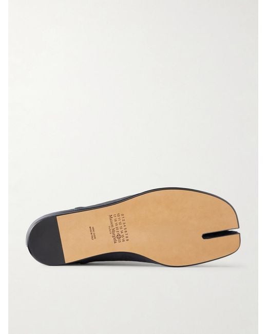 Maison Margiela Blue Tabi Babouche Split-Toe Leather Slip-Ons for men