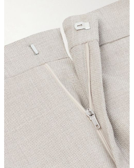 Mr P. Gray Wool Suit Trousers for men
