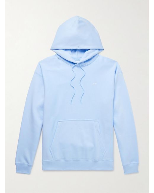 Nike Solo Swoosh Kapuzenjacke aus Jersey aus einer Baumwollmischung mit Logostickerei in Blue für Herren
