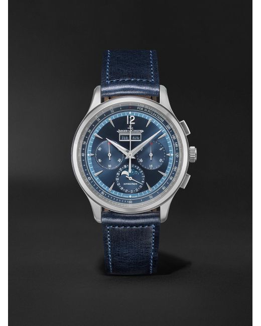 Jaeger-lecoultre Black Master Control Automatic Chronograph Stainless Steel Watch, Ref. Q4138480 for men