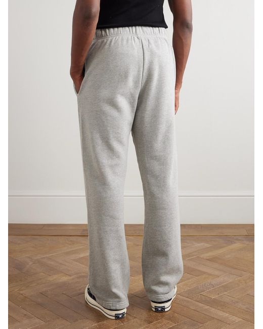 Les Tien Gray Heavyweight Structured-fleece Cotton-jersey Sweatpants for men