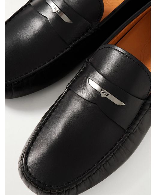 Tod's Gommino Mokassins aus Leder in Black für Herren