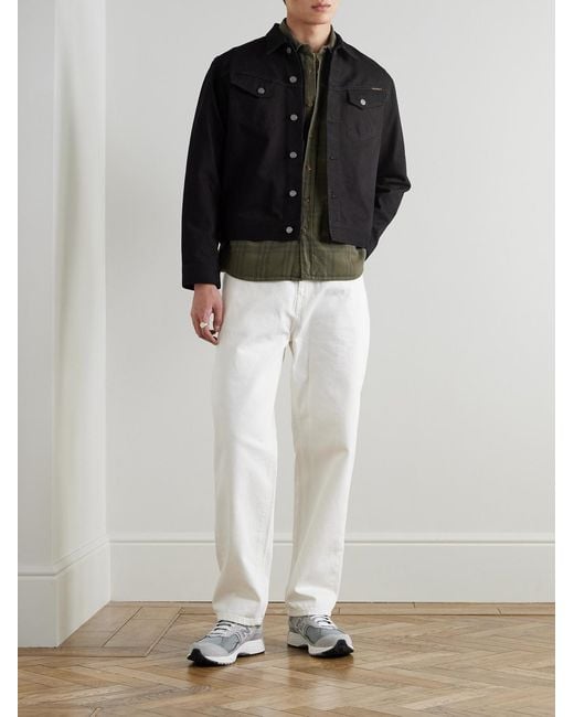 Nudie Jeans Black Conny Organic Denim Jacket for men