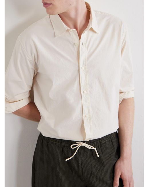Orlebar Brown Natural Giles Cotton Shirt for men