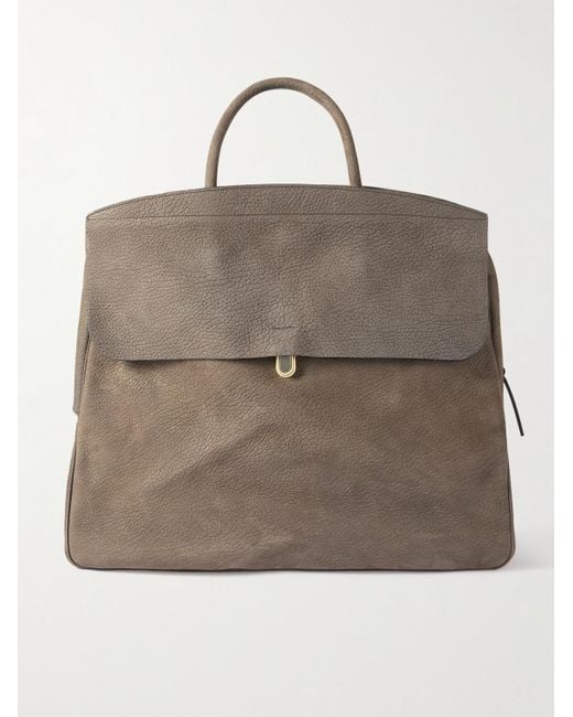Bleu De Chauffe Natural Zoom Full-Grain Nubuck Weekend Bag for men