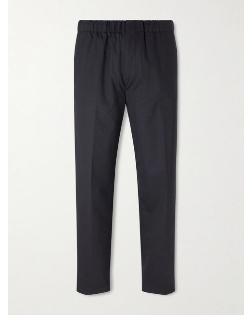 Lardini Blue Pavice Straight-Leg Cotton Trousers for men