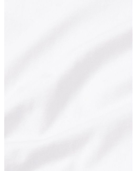 Gabriela Hearst White Bandeira Cotton-Jersey T-Shirt for men