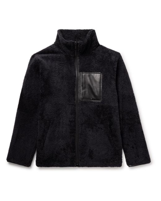 Yves Salomon Black Reversible Leather-trimmed Shearling And Shell Jacket for men