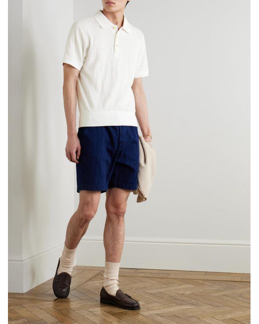 Shorts A Gamba Dritta di Oliver Spencer in Blue da Uomo