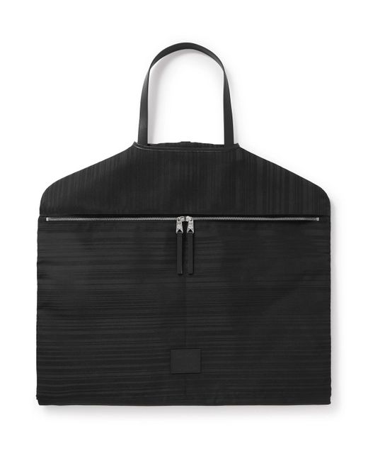 Paul Smith Black Striped Leather-trimmed Shell Suit Carrier for men