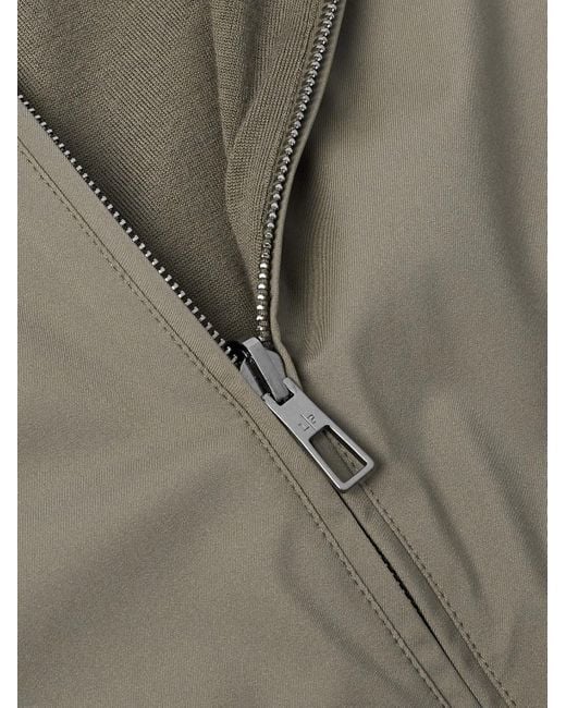 Loro Piana Gray Slim-Fit Reversible Storm System Windwish Twill And Wool Gilet for men