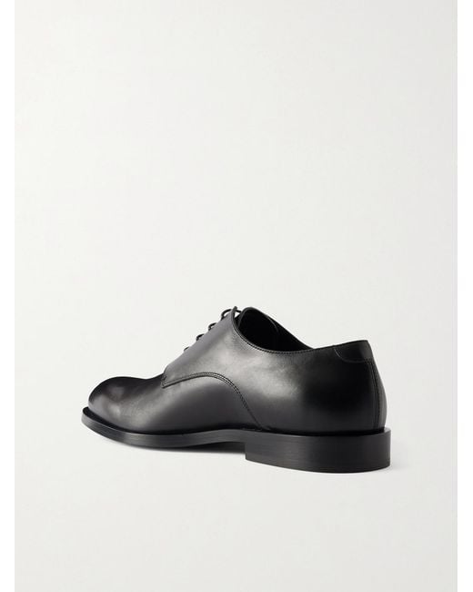 Jil Sander Black Leather Derby Shoes for men