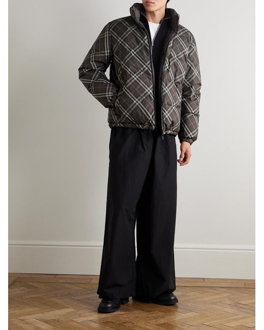 Burberry Brown Reversible Down Jacket for men