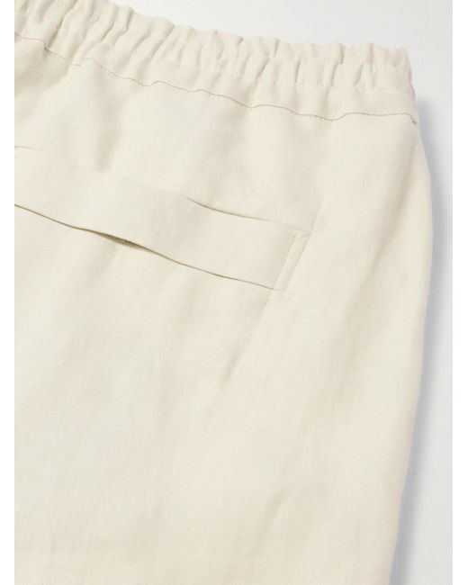 Zegna Natural Straight-Leg Oasi Linen Shorts for men