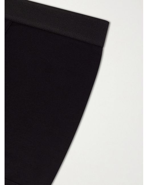 Tom Ford Blue Stretch Cotton-Blend Jersey Boxer Briefs for men