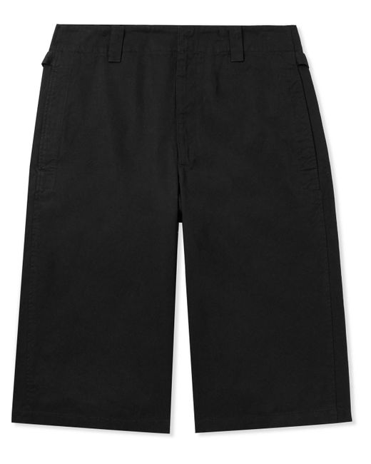 Lemaire Black Straight-leg Cotton-twill Bermuda Shorts for men