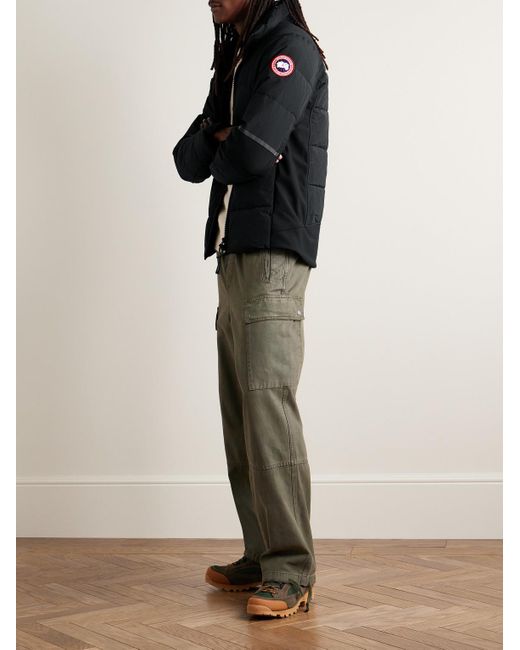 Canada Goose Black Hybridge® Stretch Jersey-panelled Cordura® Down Jacket for men