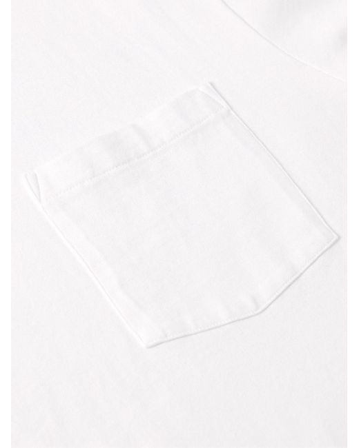 T-shirt in jersey di cotone biologico tinta in capo di Corridor NYC in White da Uomo
