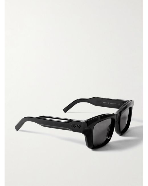 Dior Black Diorxplorer S2I Rectangle-Frame Acetate Sunglasses for men