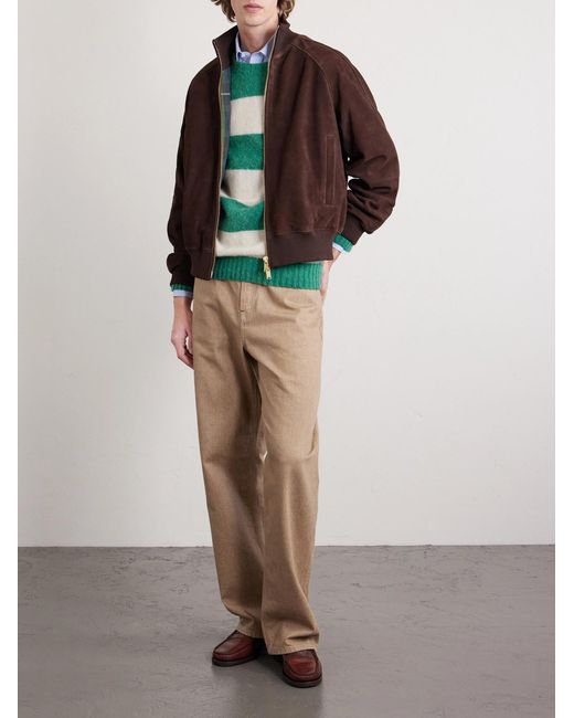 Baracuta Brown Roughout Suede Jacket for men