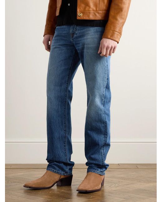 Versace Brown Angelo Embellished Suede Boots for men